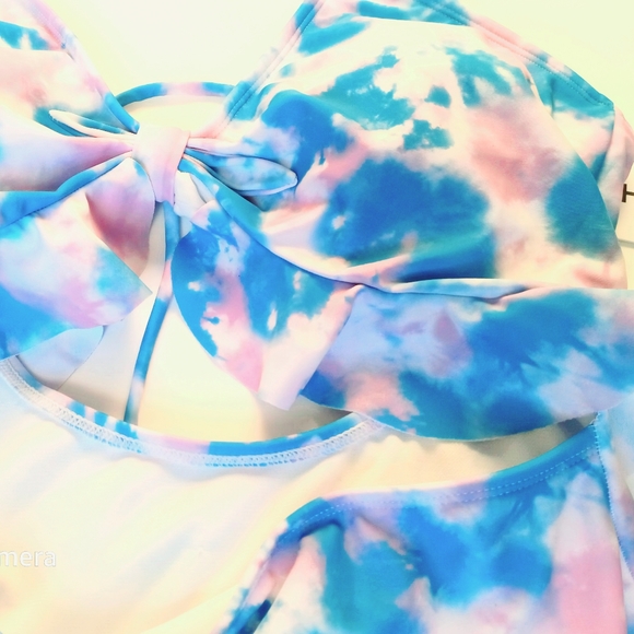 Hurley Purple/Blue Tie Dye One Piece Swim Suit / SIZE M - NWT - Picture 3 of 9